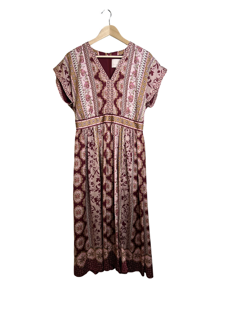 Gal Meets Glam Liza Floral Midi Dress Size 10 Lined Boho - Picture 3 of 5